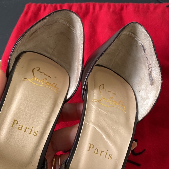 Christian Louboutin Brown D’Orsay Heel size 39 - Picture 8 of 11